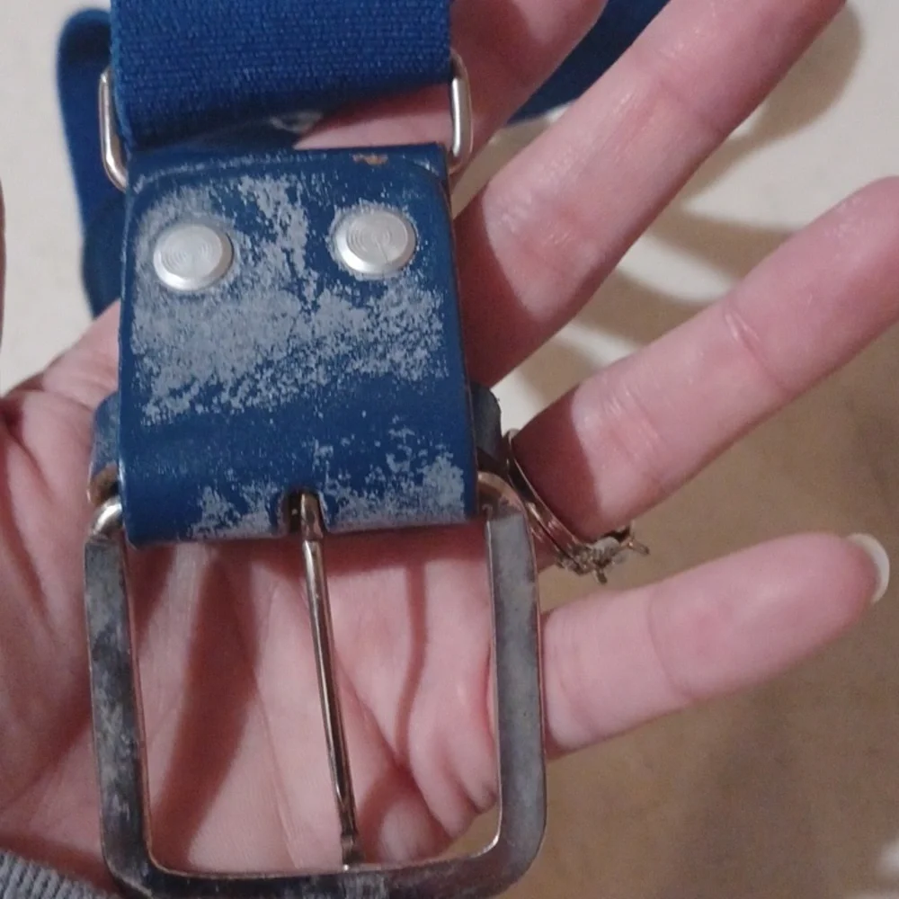 Adidas blue baseball belt